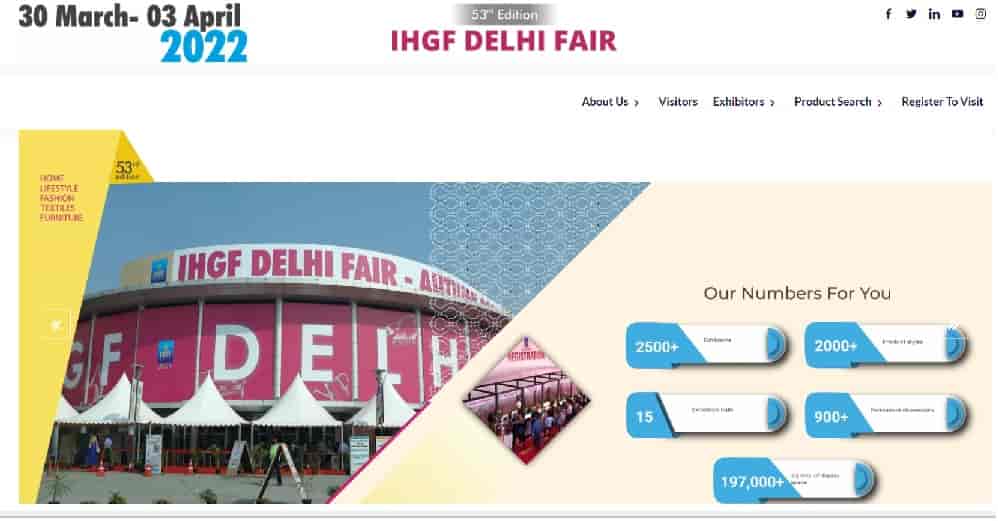 (Exhibitors List) 55th IHGF Delhi Fair 2023 Registration, Register Visitors at ihgfdelhifair.in