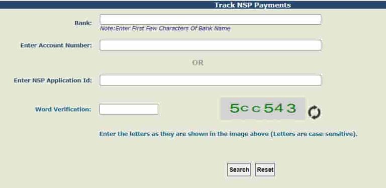 NSP Login Check Status Payment Status By Aadhar Number pfms.nic.in