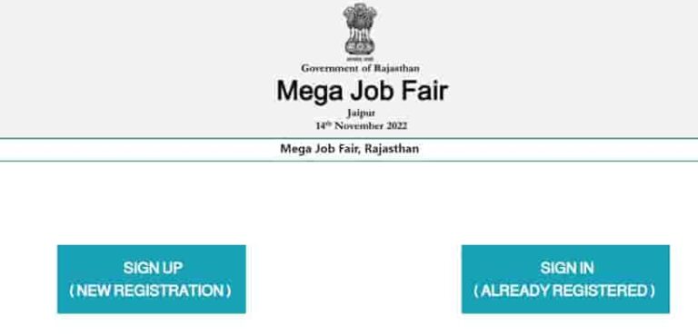 Mega Job Fair 2023 Registration Jaipur Rajasthan 14th & 15th November For 10000 Vacant Post