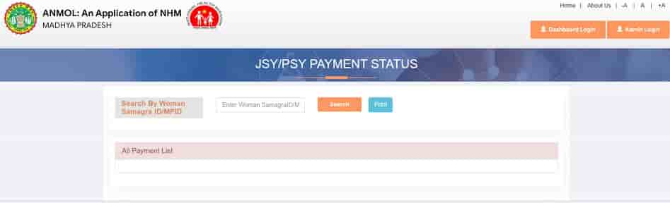 Anmol Payment Status, Beneficiary Payment Status anmol.nhmmp.gov.in