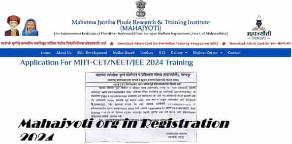 Mahajyoti Registration 2024-25 Online Classes, Majhi Naukri mahajyoti.org.in Registration