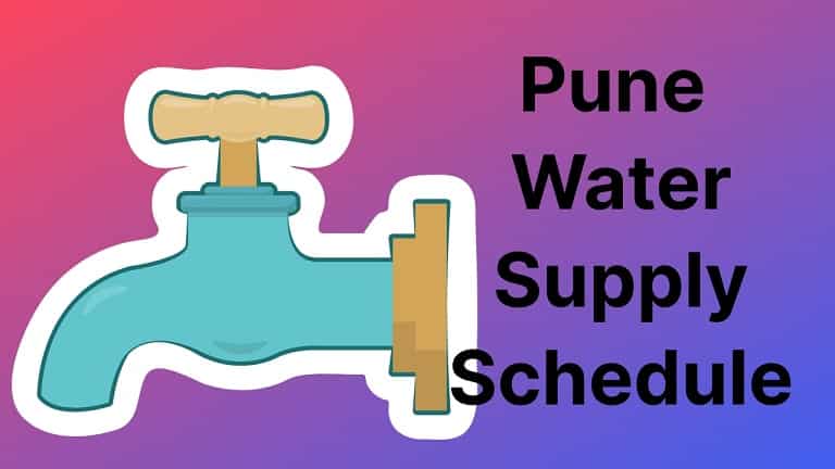 PMC Pune Water Supply Schedule 2022, Pune Corporation Water Supply Time Table