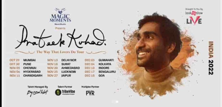 Prateek Kuhad Concert Ticket Booking 2023 in India, Tickets Price BookMyShow