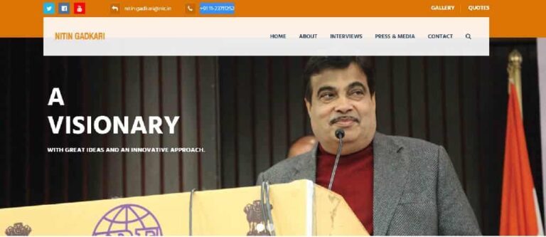 Nitin Gadkari Contact Number Details, Whatsapp Number, Email id & Address